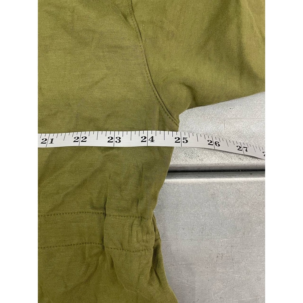 Puma Fenty by Rihanna Short Sleeve Top Womens Small Green Drawstring Waist NWT - Picture 12 of 15